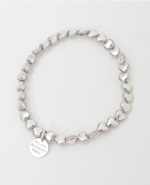 【PHILIPPE AUDIBERT/フィリップオーディベール】ハートネックレス（BR3861:AR） 詳細画像 シルバー 1