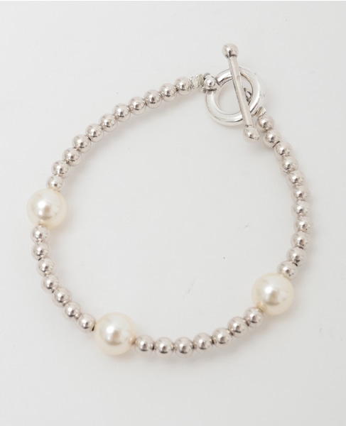 《別注》【PHILIPPE AUDIBERT/フィリップオーディベール】パールブレスレット（BR6823:AR） 詳細画像 シルバー 3