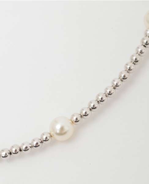 《別注》【PHILIPPE AUDIBERT/フィリップオーディベール】パールネックレス（COS6824:AR） 詳細画像 シルバー 4