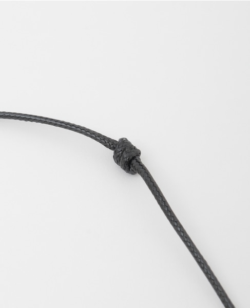 【JAMIRAY/ジャミレイ】BEAN STONE CORD NECKLACE 詳細画像 ブラック 3