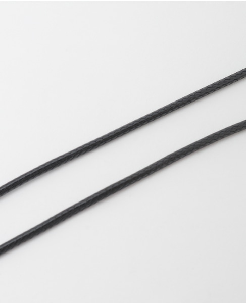 【JAMIRAY/ジャミレイ】BEAN STONE CORD NECKLACE 詳細画像 ブラック 4