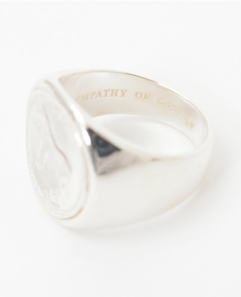 【SYMPATHY OF SOUL/シンパシーオブソウル】Mini Classic Coin Ring 詳細画像 シルバー 2