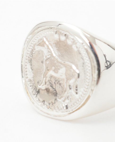 【SYMPATHY OF SOUL/シンパシーオブソウル】Mini Classic Coin Ring 詳細画像 シルバー 4