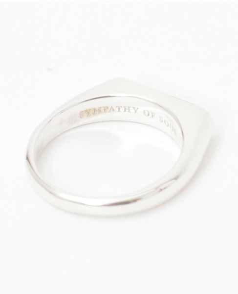 【SYMPATHY OF SOUL/シンパシーオブソウル】Thin Signet Ring 詳細画像 シルバー 2