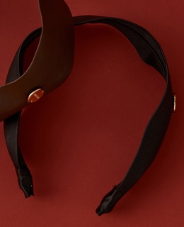 【TRESSE/トレス】wide lether serre-tete