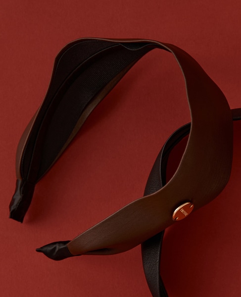 【TRESSE/トレス】wide lether serre-tete 詳細画像 ブラウン 1