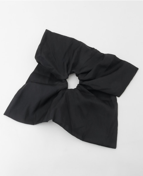 【Heyep/ヘイップ】Silk Square Large Scrunchie 詳細画像 ブラック 2