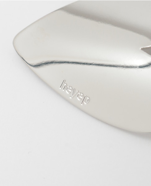 【Heyep/ヘイップ】Heart Motif Hair Clips-2 Piece 詳細画像 シルバー 3