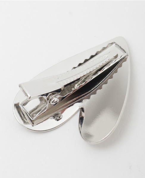 【Heyep/ヘイップ】Heart Motif Hair Clips-2 Piece 詳細画像 シルバー 4