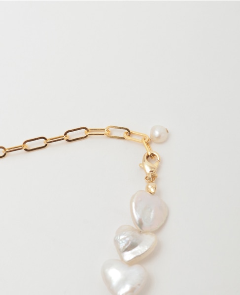 【MIHOKO SAKAI/ミホコサカイ】ハートパールネックレス（PN62） 詳細画像 ゴールド 4