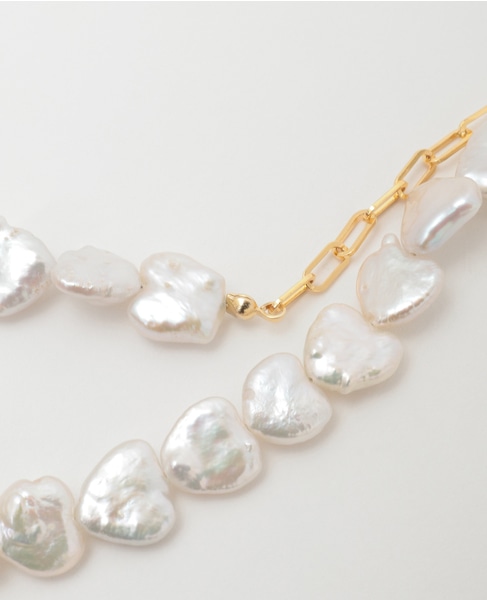 【MIHOKO SAKAI/ミホコサカイ】ハートパールネックレス（PN62） 詳細画像 ゴールド 5