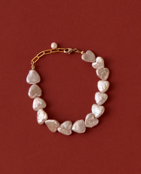 【MIHOKO SAKAI/ミホコサカイ】ハートパールブレスレット（PB05） 詳細画像 ゴールド 1