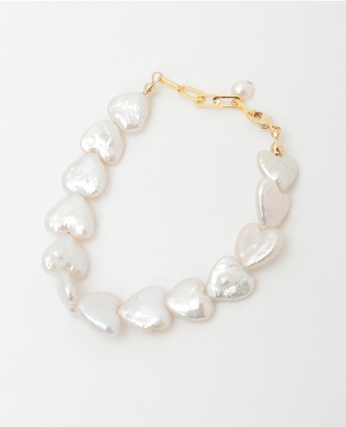 【MIHOKO SAKAI/ミホコサカイ】ハートパールブレスレット（PB05） 詳細画像 ゴールド 2