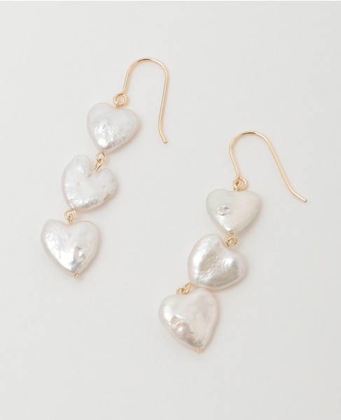 【MIHOKO SAKAI/ミホコサカイ】ハートパールピアス（PP20） 詳細画像 ゴールド 1