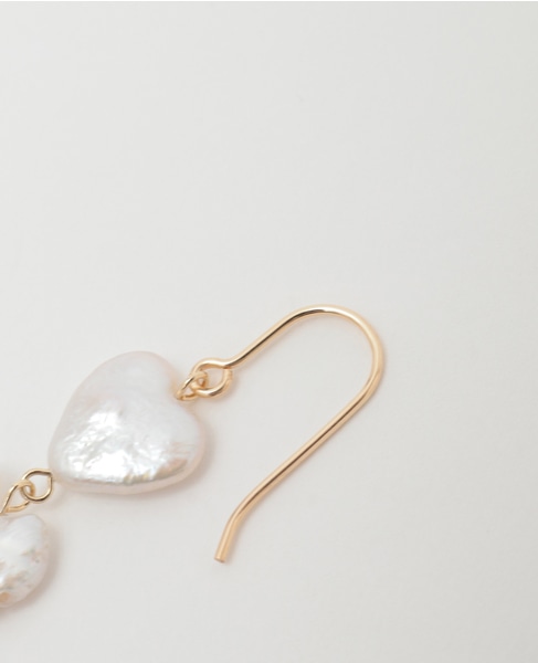 【MIHOKO SAKAI/ミホコサカイ】ハートパールピアス（PP20） 詳細画像 ゴールド 3