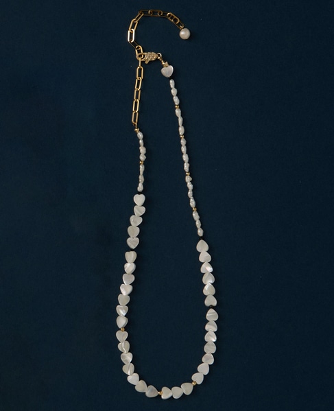 【MIHOKO SAKAI/ミホコサカイ】ハートシェルパールネックレス（PN47） 詳細画像 ゴールド 1