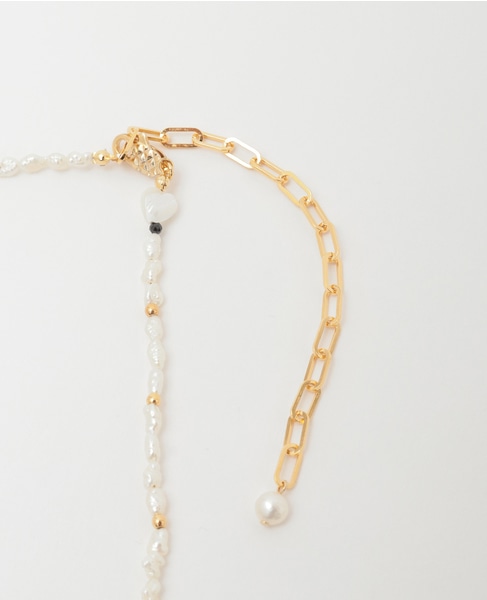 【MIHOKO SAKAI/ミホコサカイ】ハートシェルパールネックレス（PN47） 詳細画像 ゴールド 4