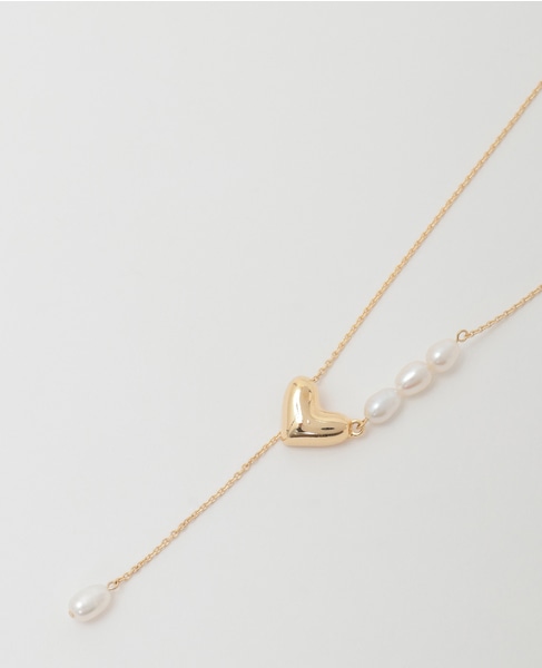 【MIHOKO SAKAI/ミホコサカイ】ハート/パールネックレス（PN61） 詳細画像 ゴールド 3