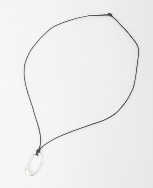 【JAMIRAY/ジャミレイ】BEAN MOTIF CORD NECKLACE 詳細画像 シルバー 2