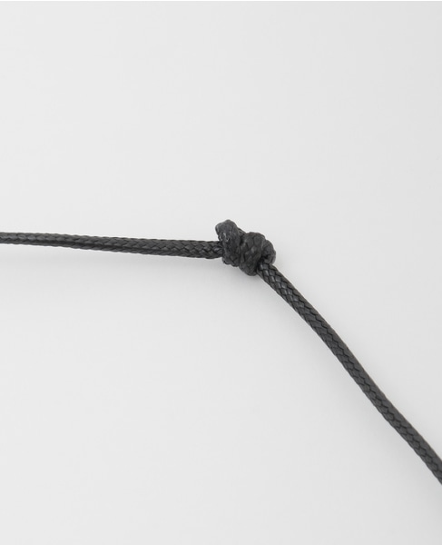 【JAMIRAY/ジャミレイ】BEAN MOTIF CORD NECKLACE 詳細画像 シルバー 4