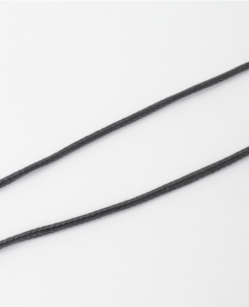 【JAMIRAY/ジャミレイ】BEAN MOTIF CORD NECKLACE 詳細画像 シルバー 5