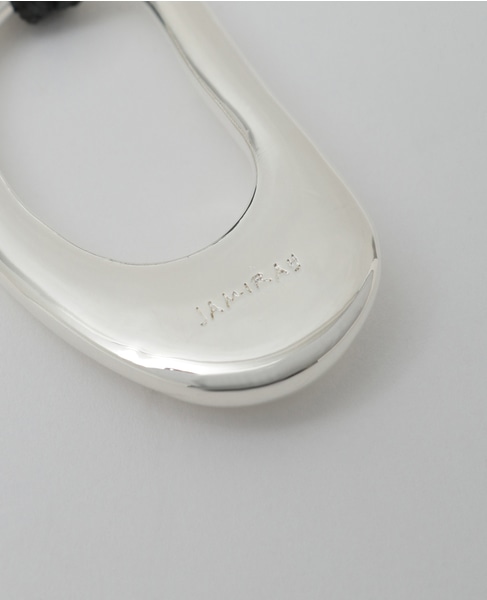 【JAMIRAY/ジャミレイ】BEAN MOTIF CORD NECKLACE 詳細画像 シルバー 6