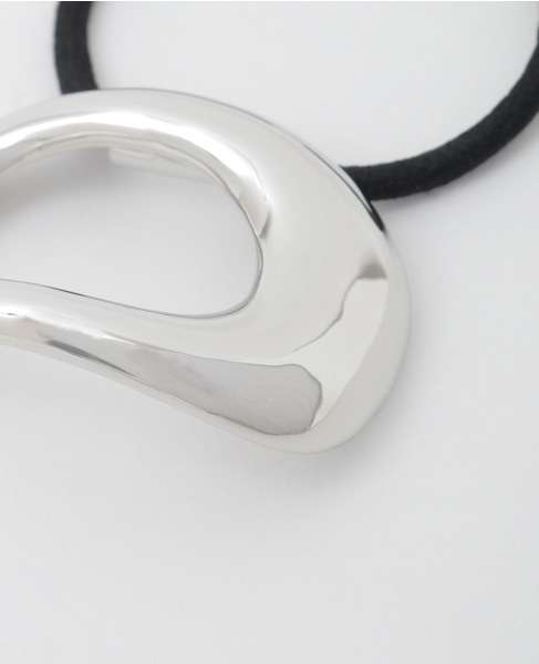 【JAMIRAY/ジャミレイ】BEAN HAIR TIE 詳細画像 シルバー 3