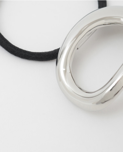 【JAMIRAY/ジャミレイ】BEAN HAIR TIE 詳細画像 シルバー 4