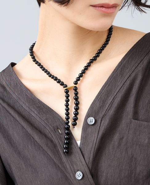 《別注》【EO/イオ】オニキスネックレス（BO24AW-10） 詳細画像 ブラック 1
