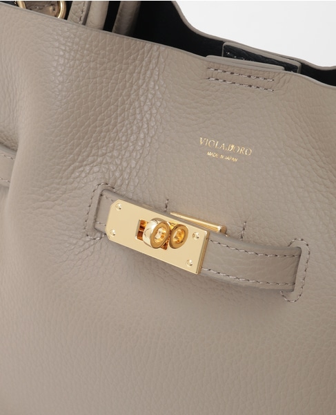 【VIOLAd'ORO/ヴィオラドーロ】トートバッグ小（V-1496） 詳細画像 トープ 5