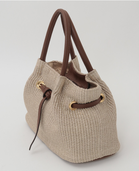 【VIOLAd'ORO/ヴィオラドーロ】かごバッグ（V-9017） 詳細画像 ベージュ 2