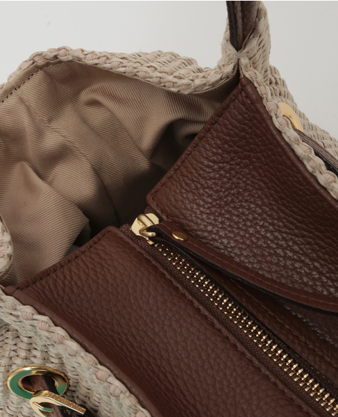 【VIOLAd'ORO/ヴィオラドーロ】かごバッグ（V-9017） 詳細画像 ベージュ 6