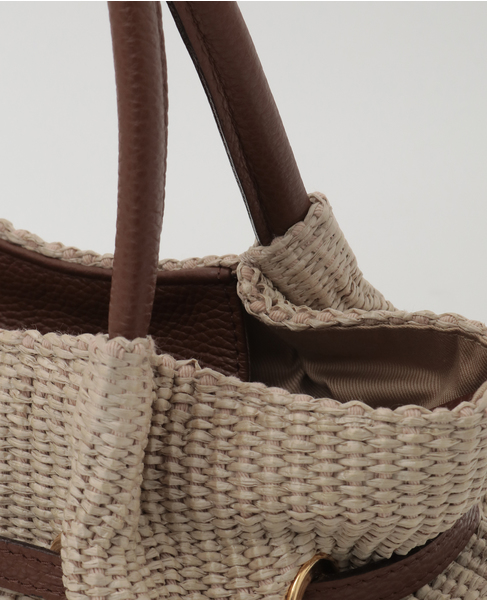 【VIOLAd'ORO/ヴィオラドーロ】かごバッグ（V-9017） 詳細画像 ベージュ 7