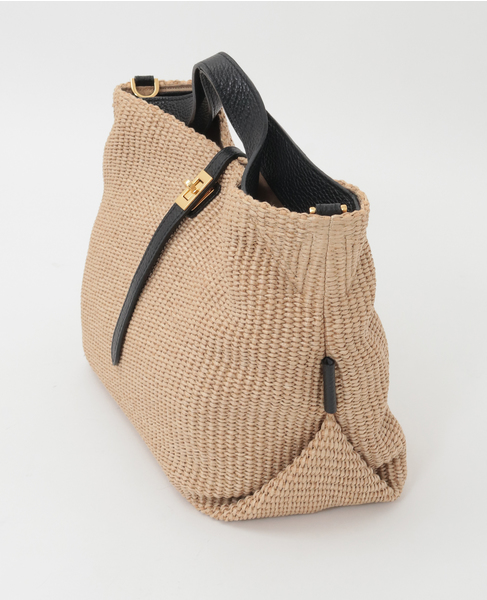 【VIOLAd'ORO/ヴィオラドーロ】かごバッグ（V-8744） 詳細画像 ナチュラル 2