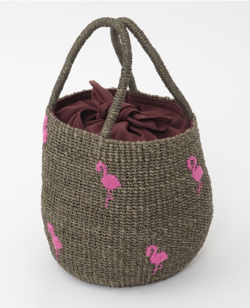 【BAGMATI/バグマティ】フラミンゴかごバッグ（BBK26-SS12） 詳細画像 ブラウン 2