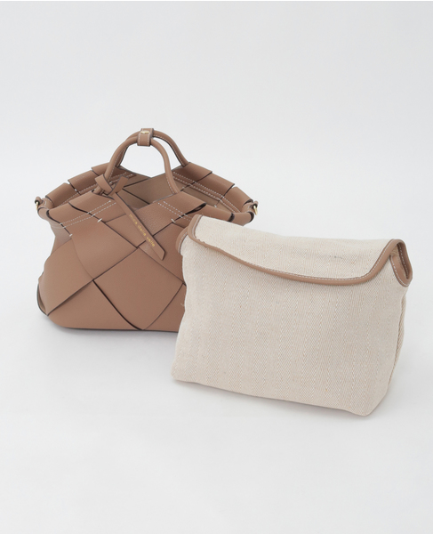 【mica della valle/ミカデラヴァッレ】ハンドバッグ（Romana） 詳細画像 ベージュ 6