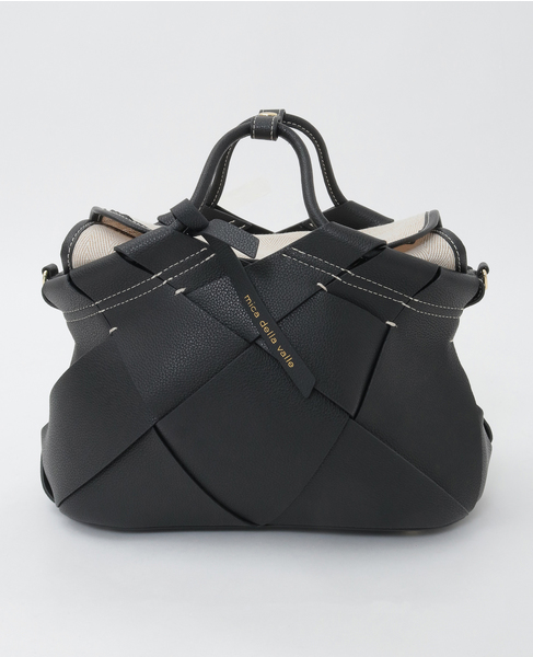 【mica della valle/ミカデラヴァッレ】ハンドバッグ（Romana） 詳細画像 ブラック 1