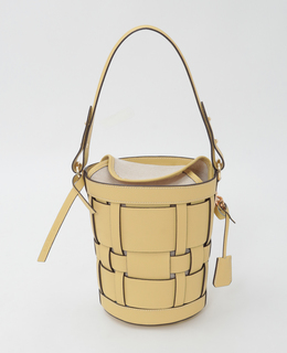 【mica della valle/ミカデラヴァッレ】ハンドバッグ（secchiello intrecciato-5）