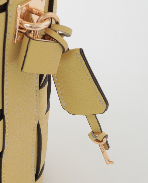 【mica della valle/ミカデラヴァッレ】ハンドバッグ（secchiello intrecciato-5） 詳細画像 イエロー 6