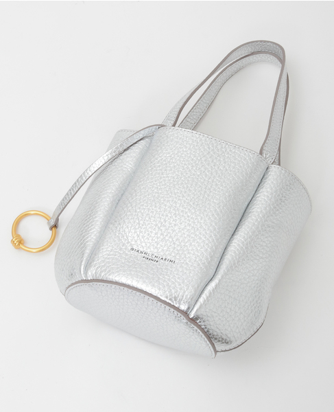 【Gianni Chiarini/ジャンニキャリーニ】ショルダーバッグ（LILY） 詳細画像 シルバー 4
