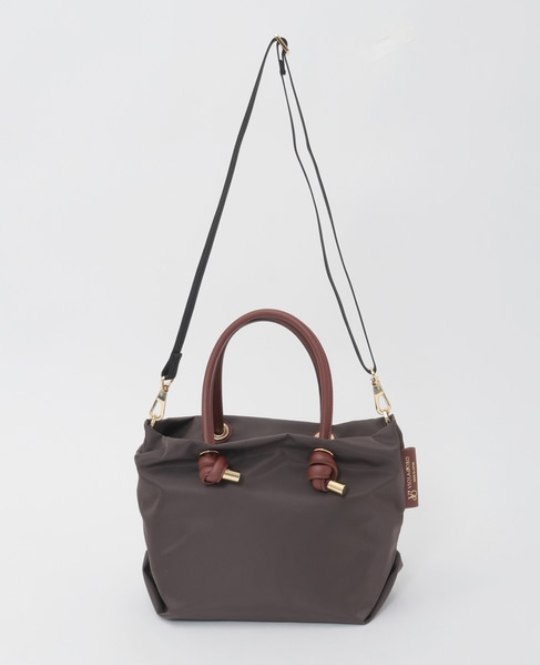 【VIOLAd'ORO/ヴィオラドーロ】ナイロントートバッグ小（V-2174） 詳細画像 ブラウン 4