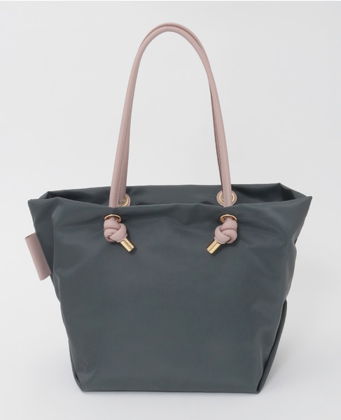 【VIOLAd'ORO/ヴィオラドーロ】ナイロントートバッグ大（V-2175） 詳細画像 チャコールグレー 3