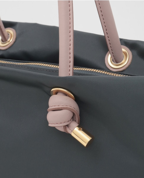 【VIOLAd'ORO/ヴィオラドーロ】ナイロントートバッグ大（V-2175） 詳細画像 チャコールグレー 5