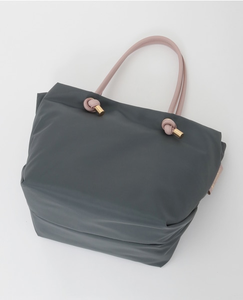 【VIOLAd'ORO/ヴィオラドーロ】ナイロントートバッグ大（V-2175） 詳細画像 チャコールグレー 7