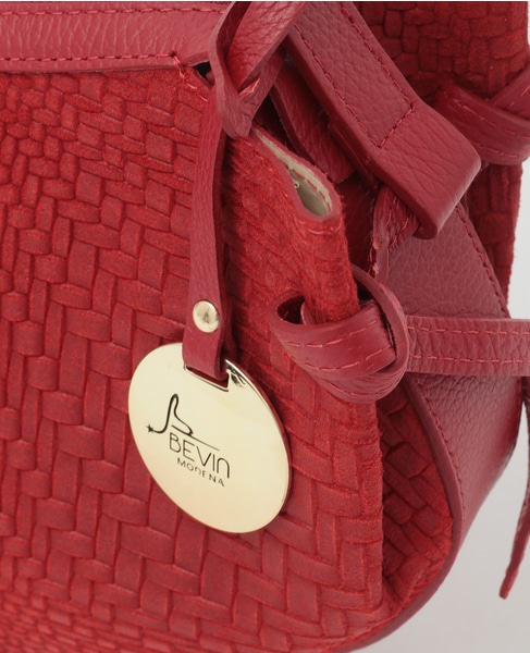 【BEVINI/べヴィニ】ハンドバッグ（B665） 詳細画像 レッド 6