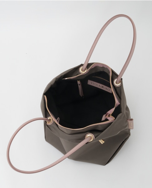 《別注》【VIOLAd'ORO/ヴィオラドーロ】ナイロントートバッグM（V-2175） 詳細画像 カーキ 10