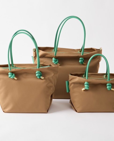 《別注》【VIOLAd'ORO/ヴィオラドーロ】ナイロントートバッグML（V-2204） 詳細画像 ベージュ 2