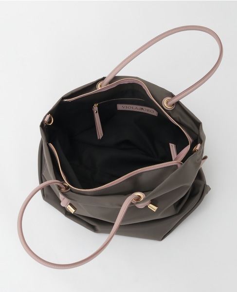 《別注》【VIOLAd'ORO/ヴィオラドーロ】ナイロントートバッグML（V-2204） 詳細画像 カーキ 11