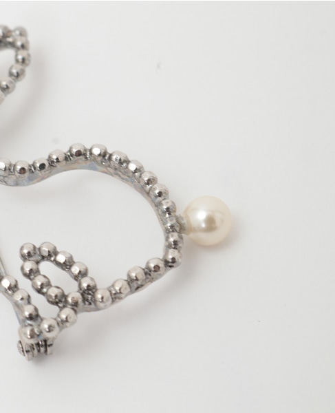 【ADER.bijoux/アデルビジュー】CUTSTEEL rabbit brooch 詳細画像 シルバー 5