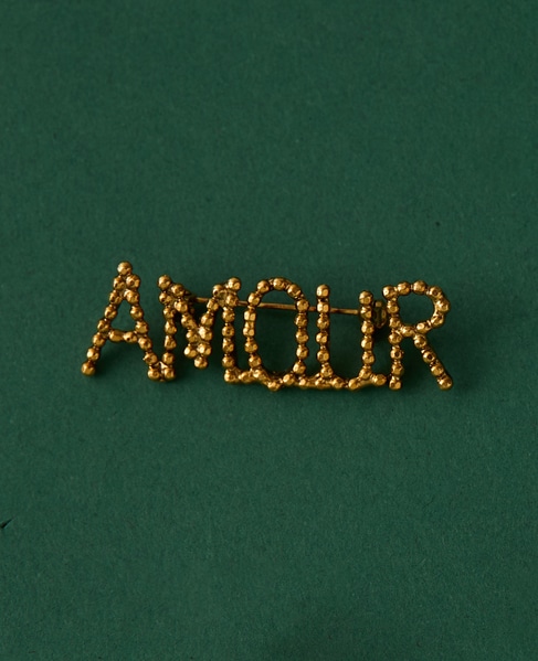 【ADER.bijoux/アデルビジュー】CUTSTEEL amour brooch 詳細画像 ゴールド 1